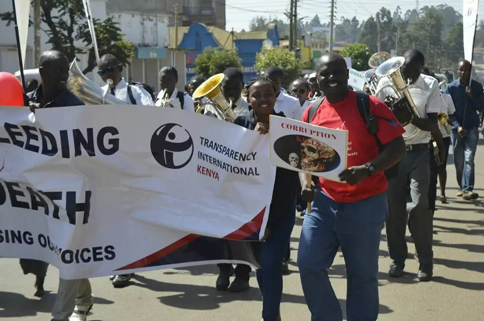 anticorruption demonstrations in Eldoret